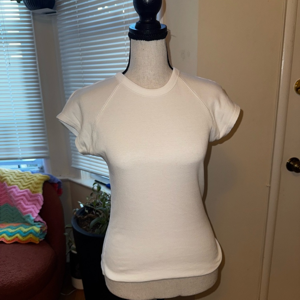 Zara White Short Sleeve Tee